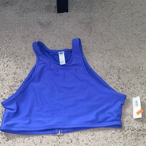 im selling a blue swim suit top piece